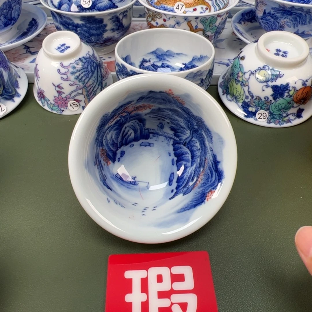 陶瓷景德镇纯手工纯手绘茶具木木98开片