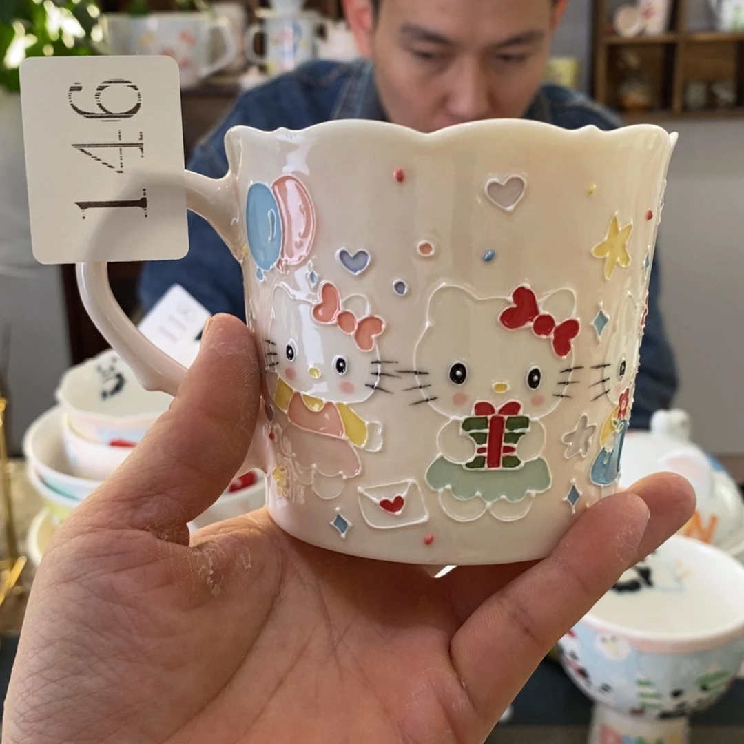 瓷片景德镇釉下彩手绘