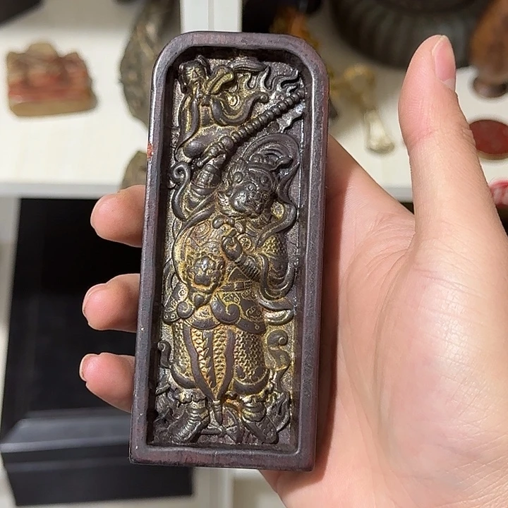 喜***间文房摆件 木雕令牌