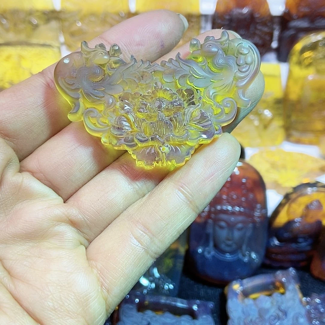 琥珀颈饰未镶嵌凤凰1号