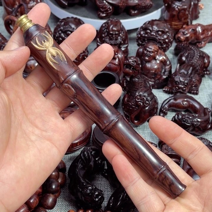 把件黄花梨/降香黄檀竹节