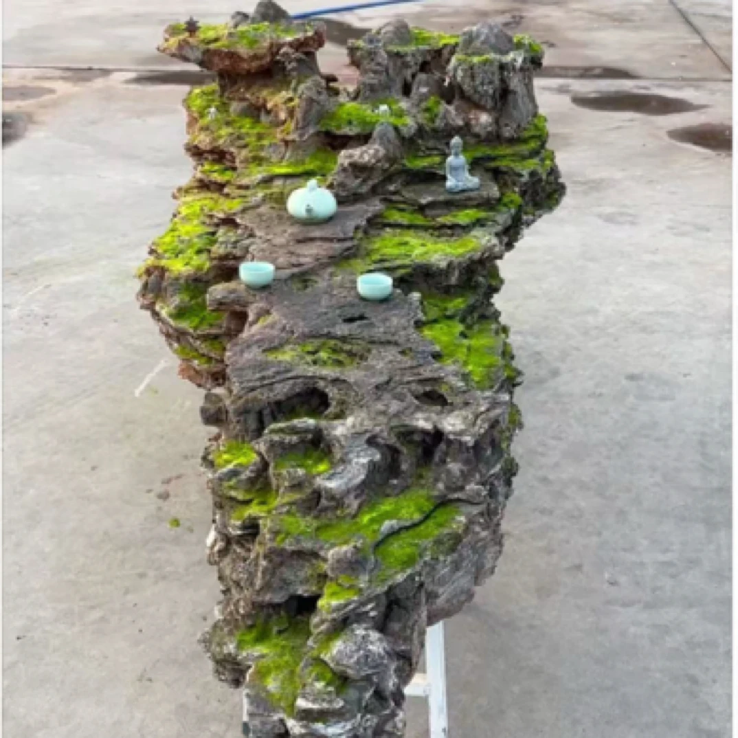 太行奇石鱼缸造景庭院摆件天然原石假山盆景