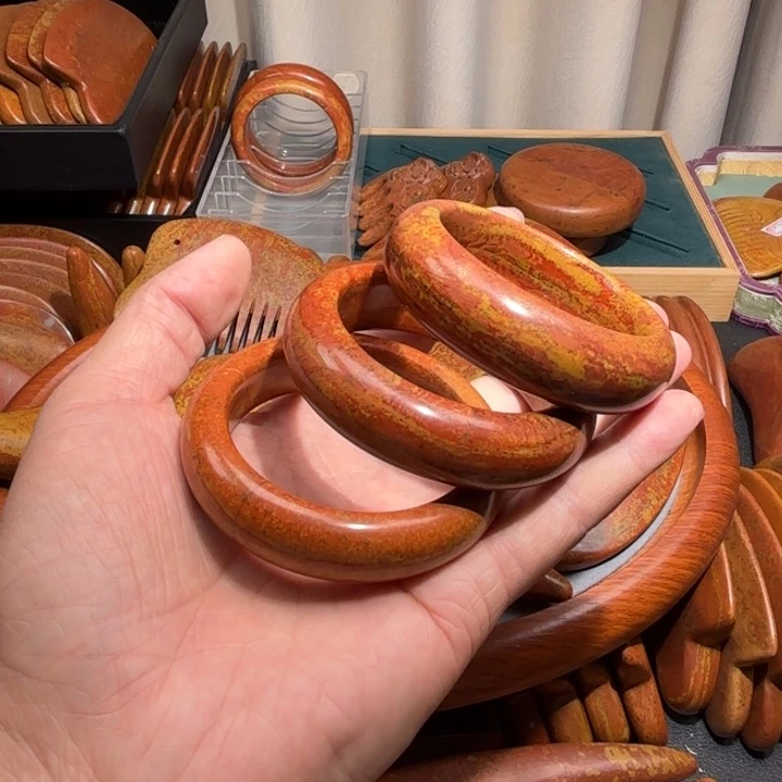 红砭石精品款手镯58圈