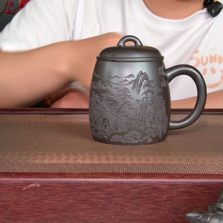 茶杯紫砂高货放漏
