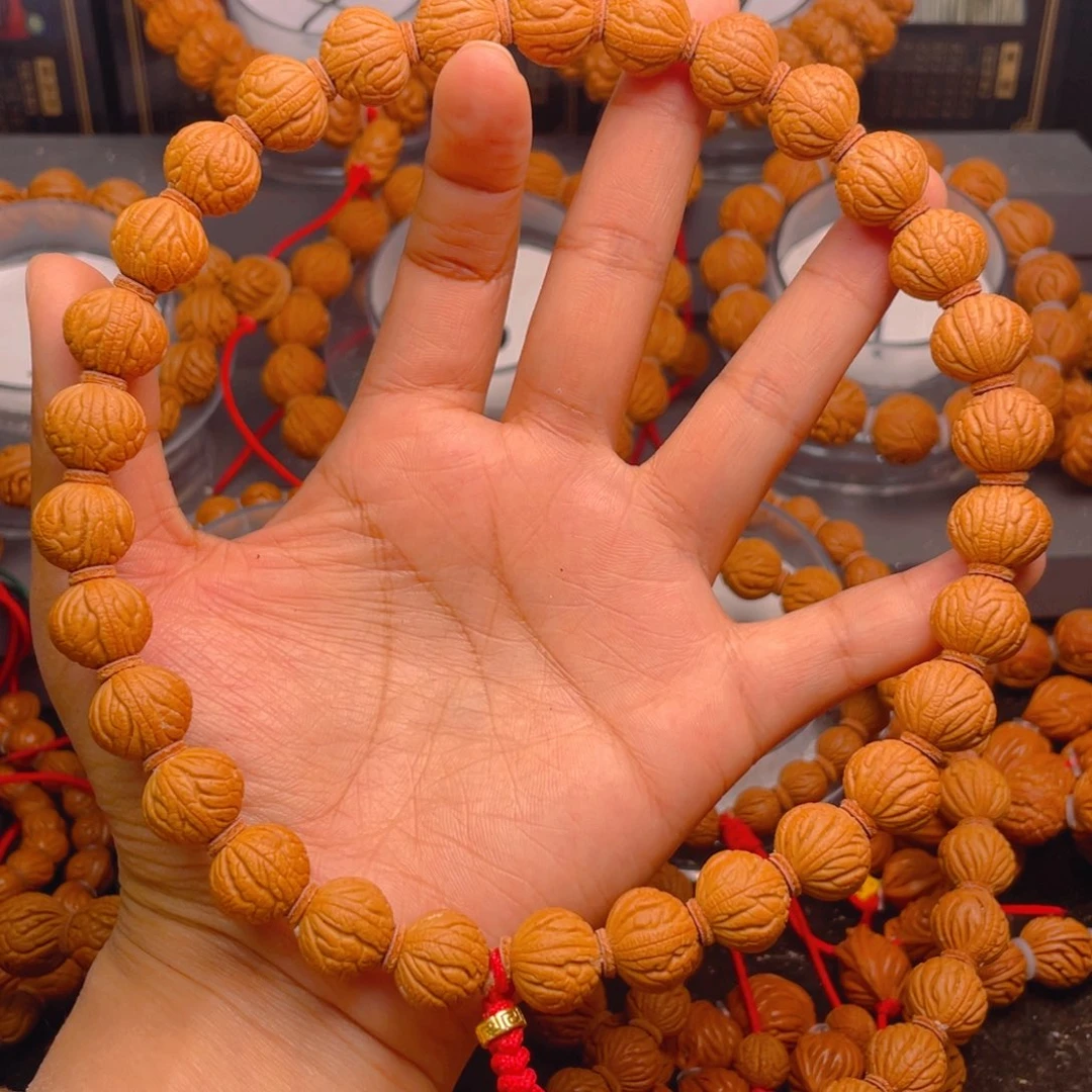 桃核手串仲*红红火火10