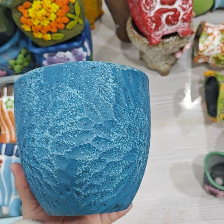 陶吸水透气的白陶花盆凑满12发货