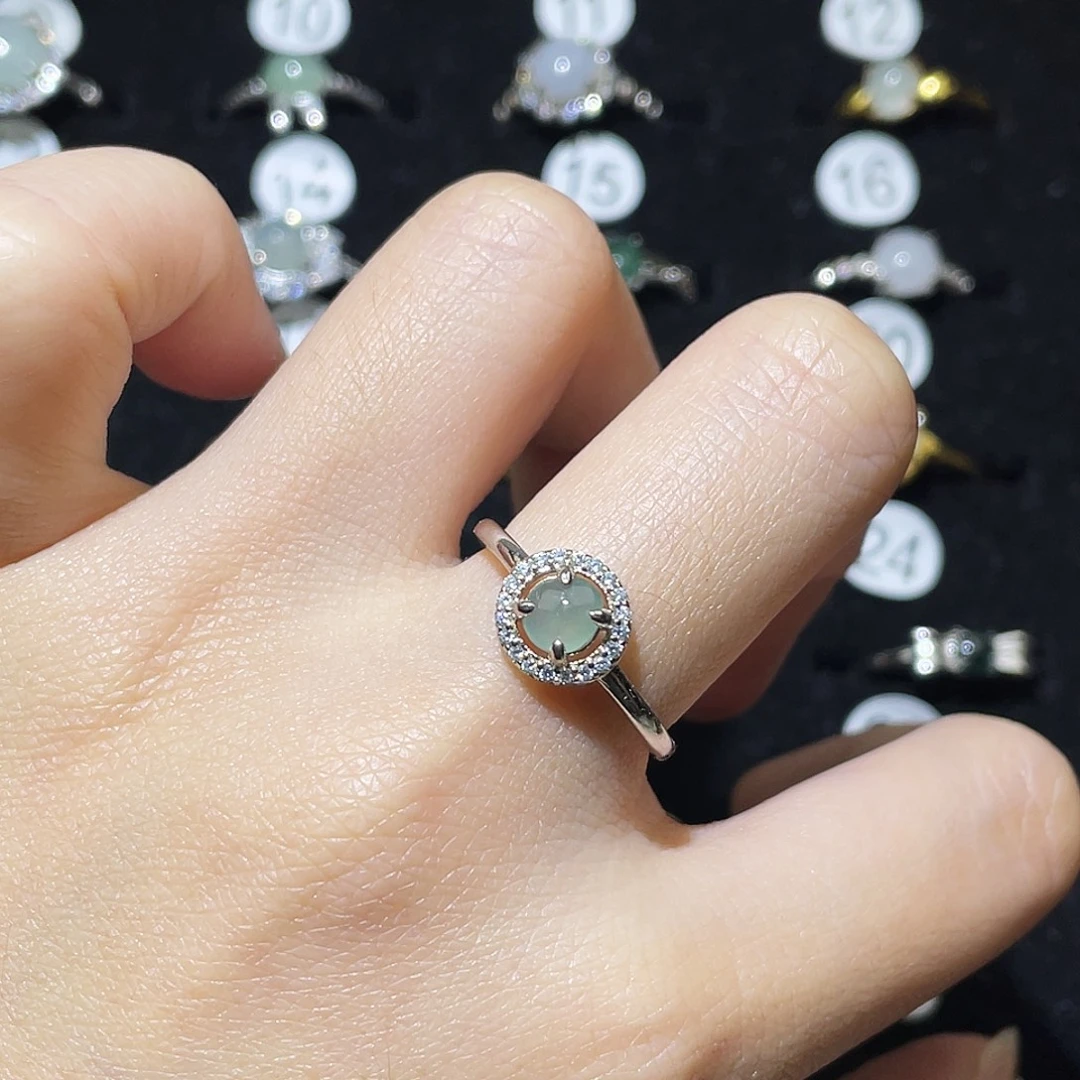 翡翠未镶嵌戒指戒指