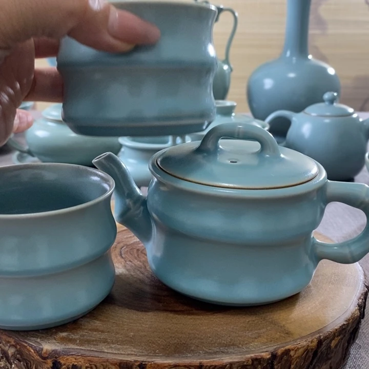 瓷片拍一发三套装茶具一一一一