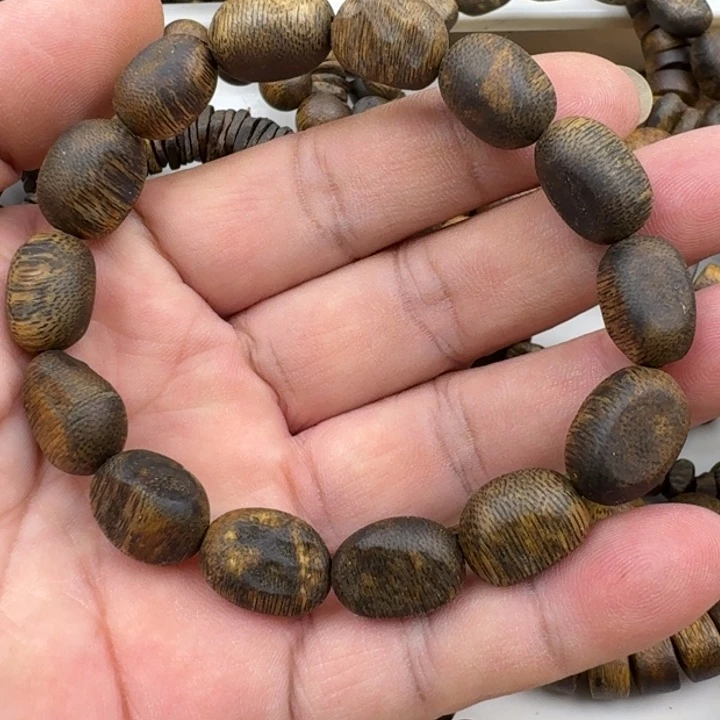 手串沉香蓝宝石手串11克
