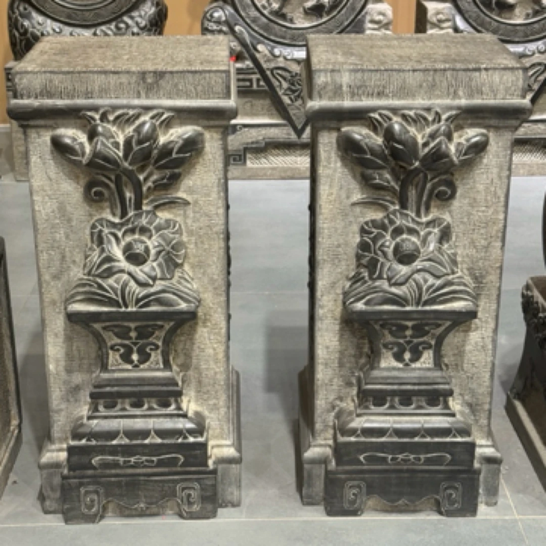 纯天然青石高度60.面25.总30厘米工艺品摆设雕刻