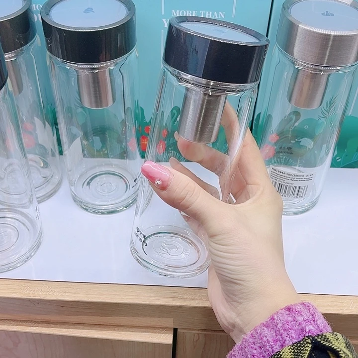 单层玻璃杯U147-255ML驼灰色