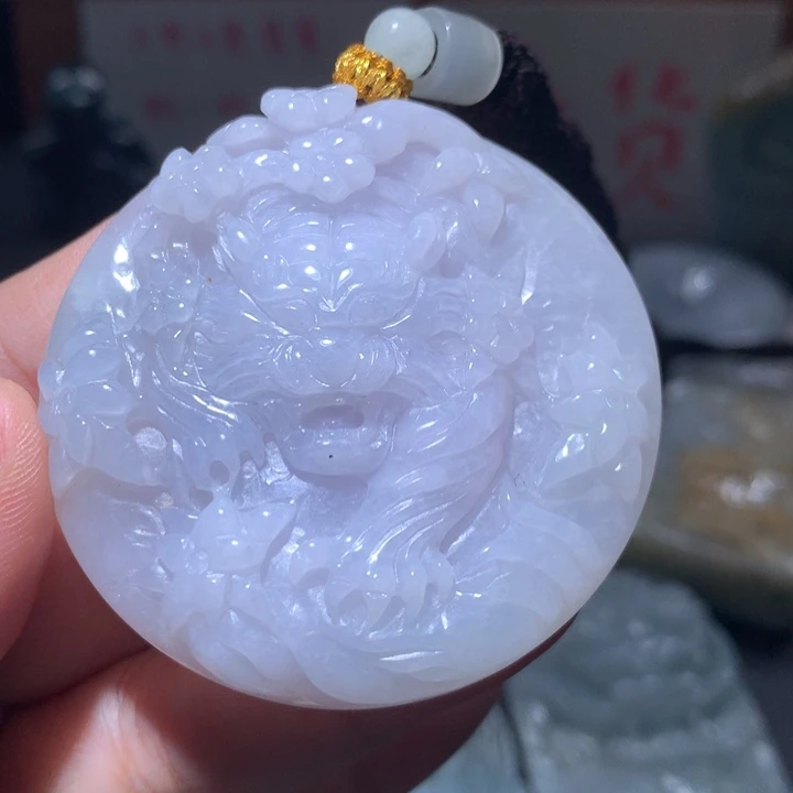 翡翠未镶嵌颈饰保真天然A货翡翠