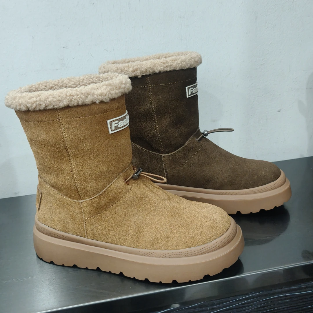 冬季加绒短马丁靴