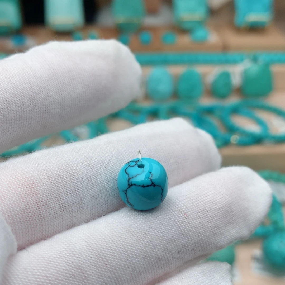 绿松石未镶嵌珠宝奇石10.4mm