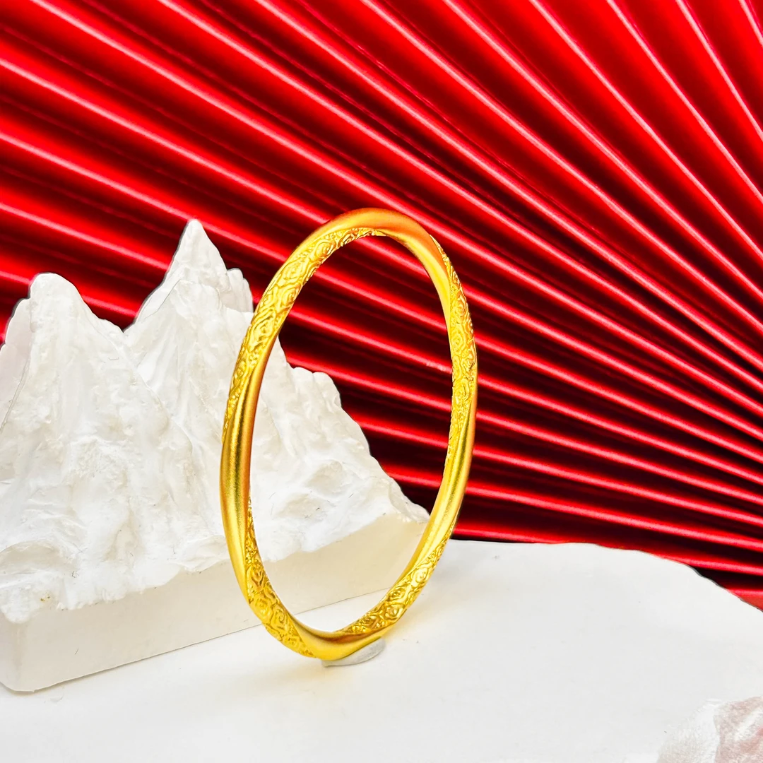 足银手镯 繁花似锦手镯