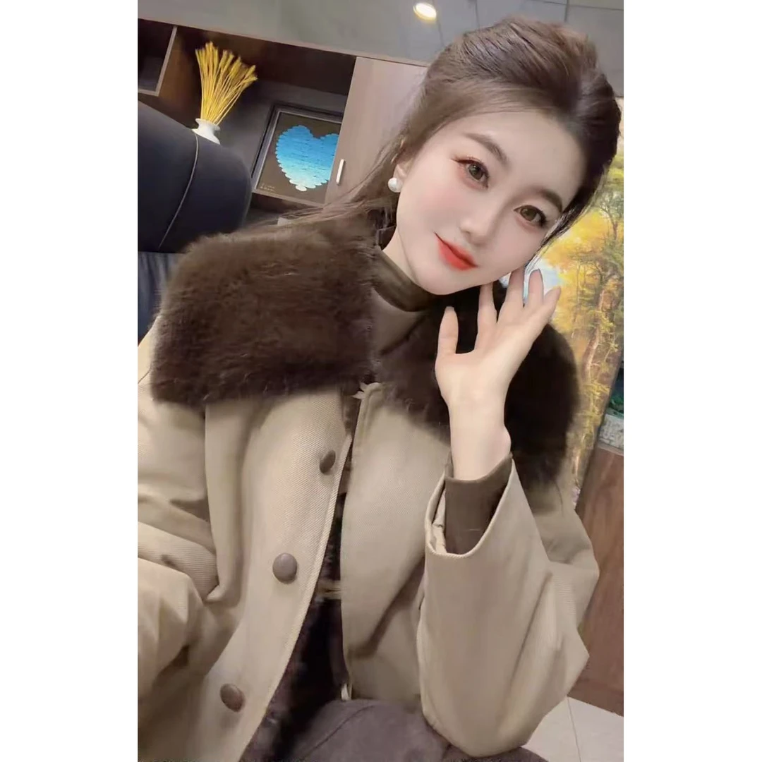 『拼接撞色X』设计显瘦百搭时尚羽绒服173