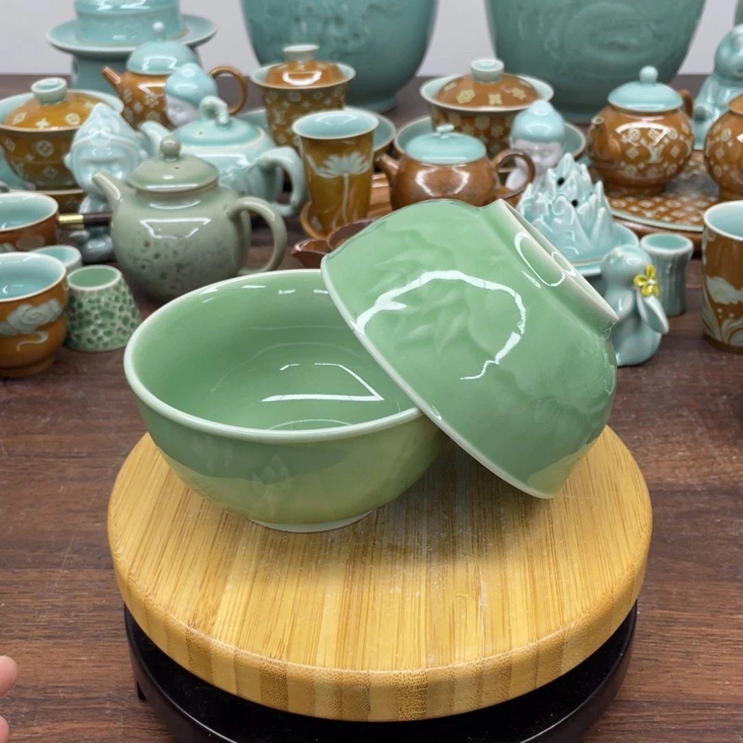 微瑕特价青瓷青瓷4.5寸
