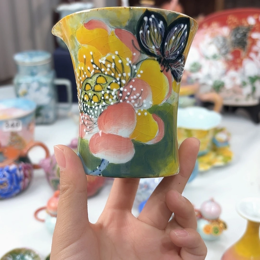 景德镇手绘高温釉下彩陶瓷茶具
