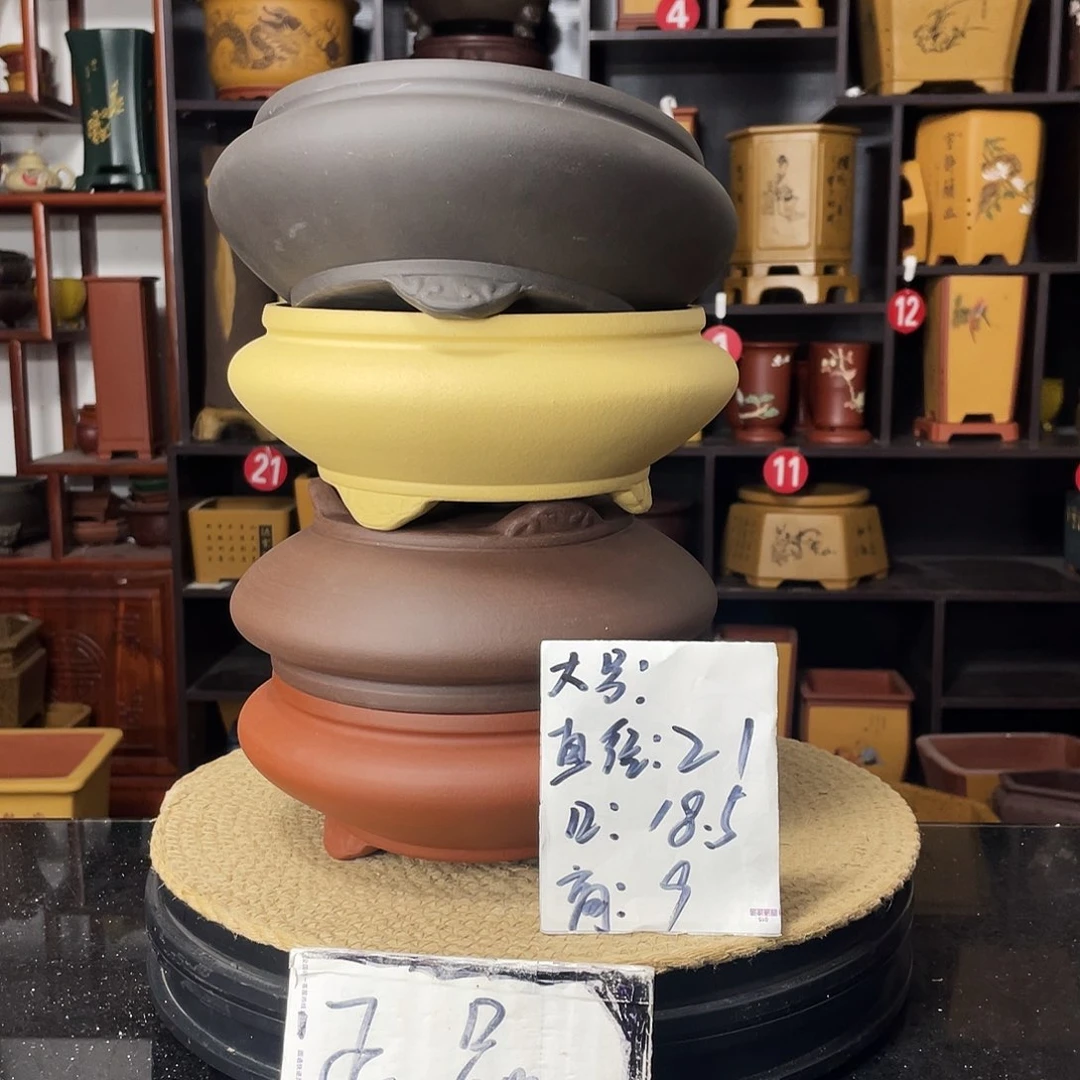 紫砂D-婉秋紫砂花盆