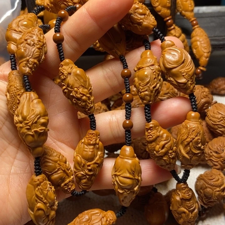 【闪购商品】橄榄核手串/手链骑兽罗汉脖挂