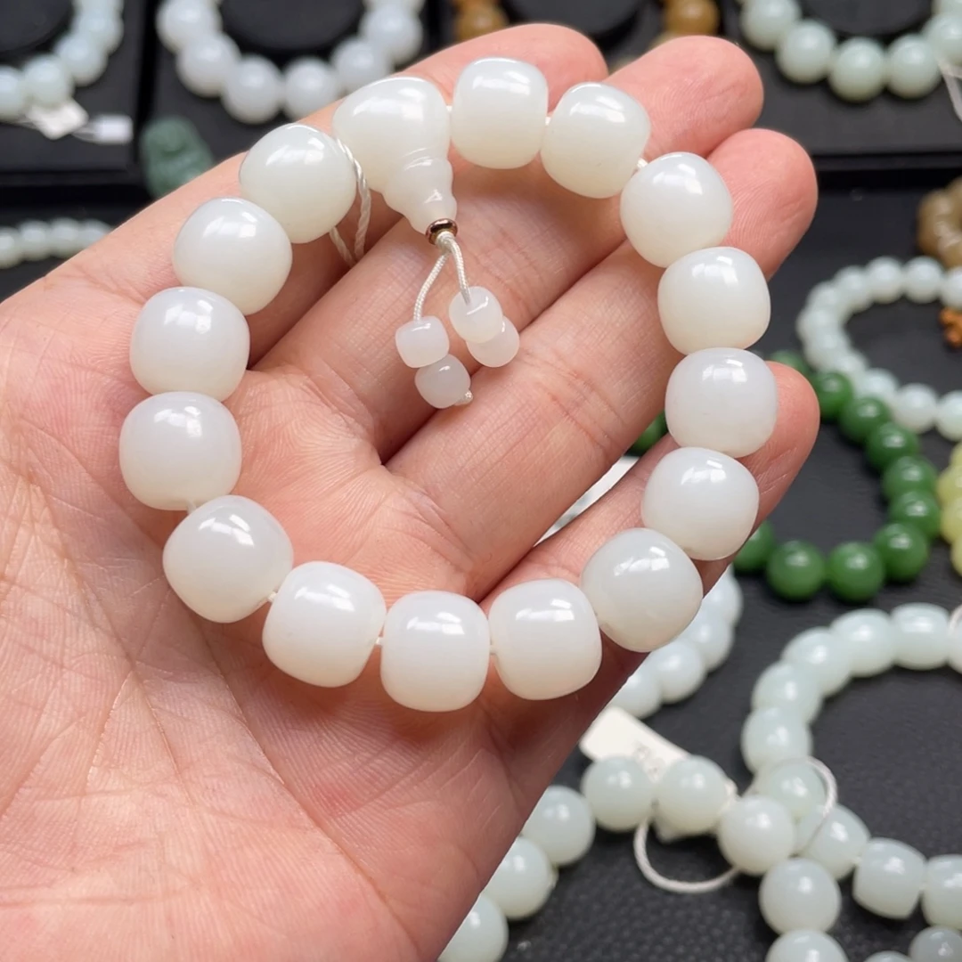 和田玉未镶嵌手链13