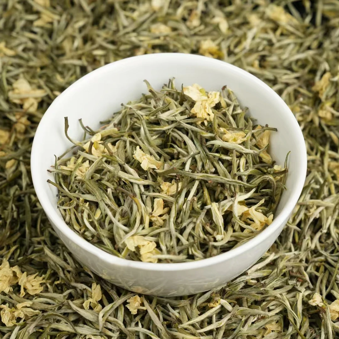 茉莉银针 君君收茶  茉莉花茶散茶