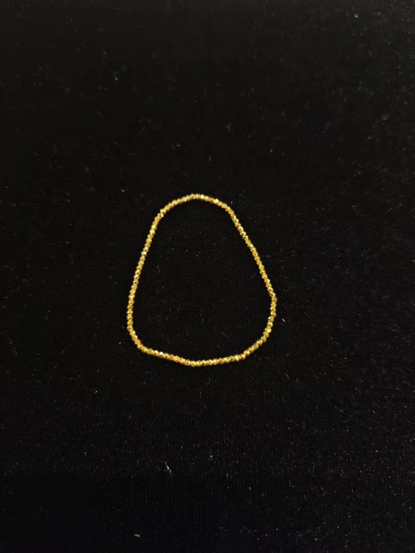 足金 蹦迪珠手链