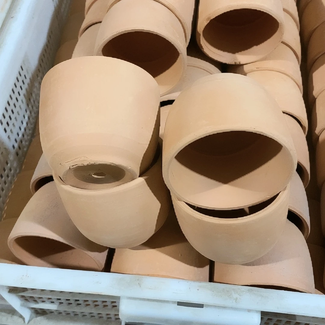 瑕疵红陶杯子8×7-4