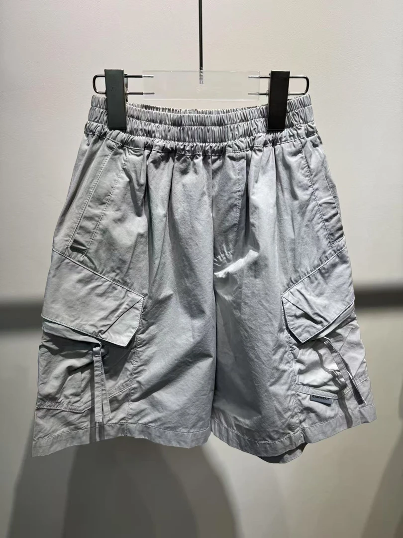 XTJ STUDIO童装 设计师款 JZ中大童 侧边大口袋短裤 新品