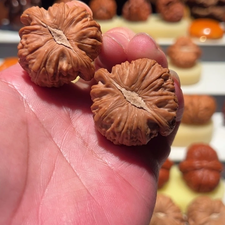 文玩核桃把件白狮子