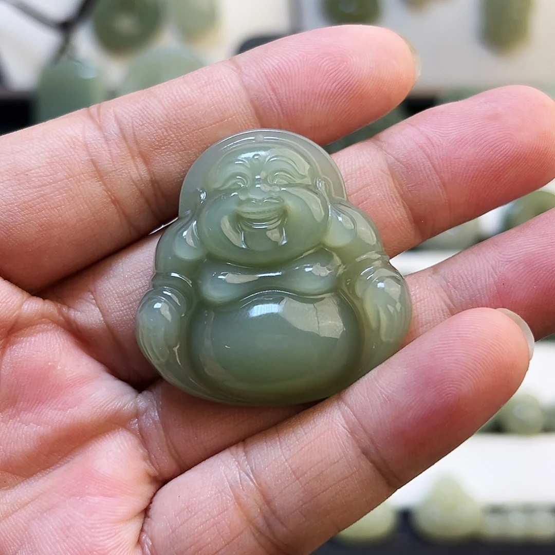 吊坠(不含链)未镶嵌和田玉月*666
