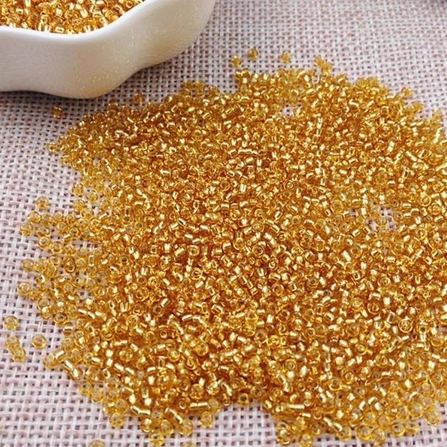 手工DIY黄色配珠500g