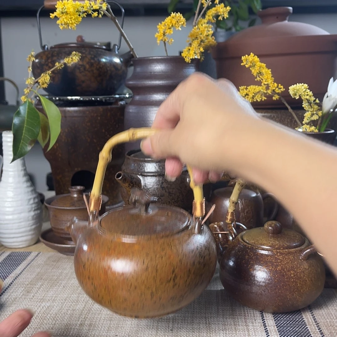 壶紫砂粗陶实用茶壶