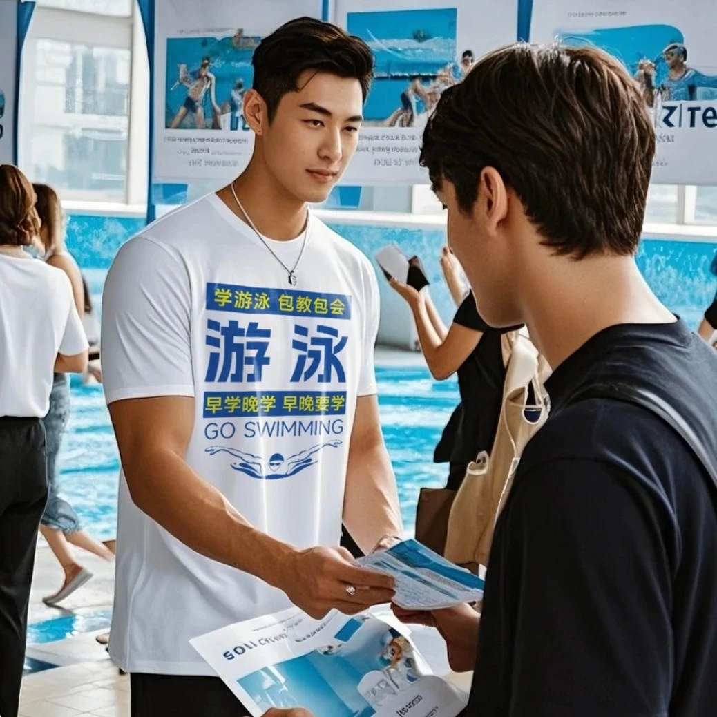 游泳培训教练夏季外展战袍透气速干服