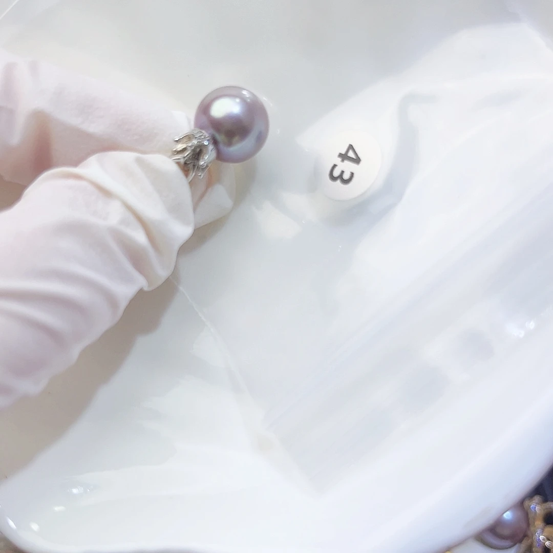 淡水珍珠银S925镶嵌颈饰