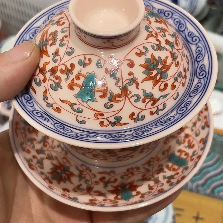 陶摆件景德镇陶瓷主人杯123