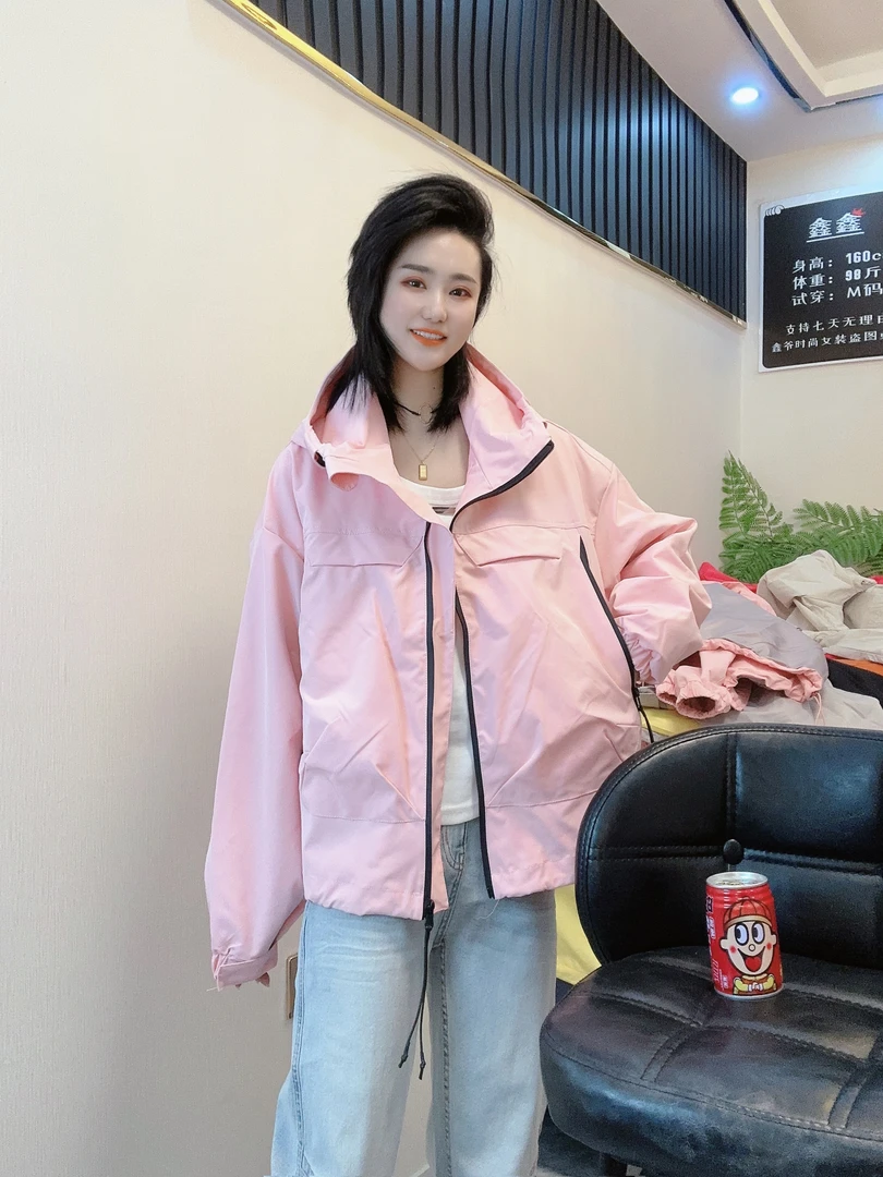 【鑫爷】早春新款洋气减龄时尚气质款潮流外套802