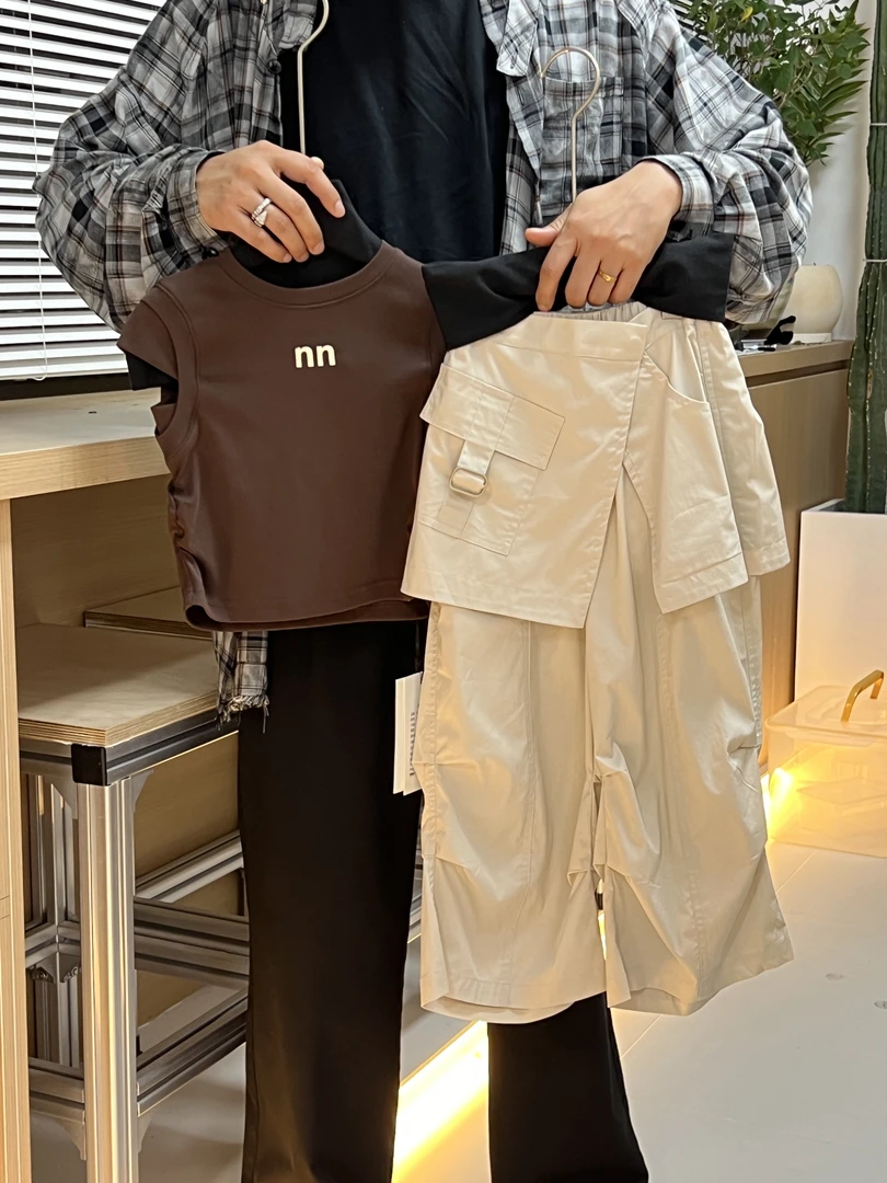 NanMeng自制-2025ss【做个层次女孩】女童夏季时尚宽松百搭短袖