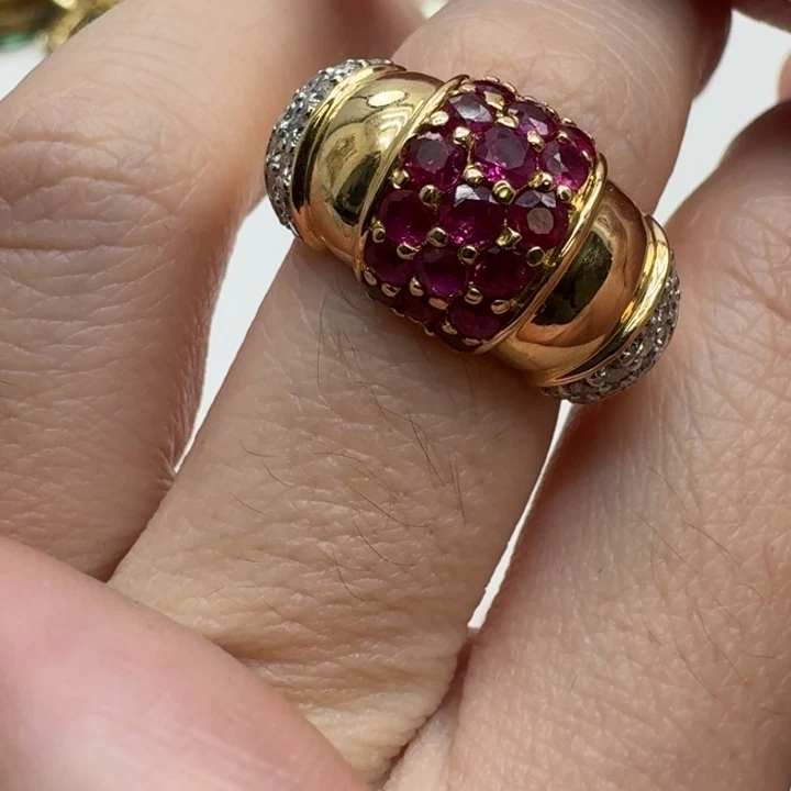 未镶嵌红宝石戒指