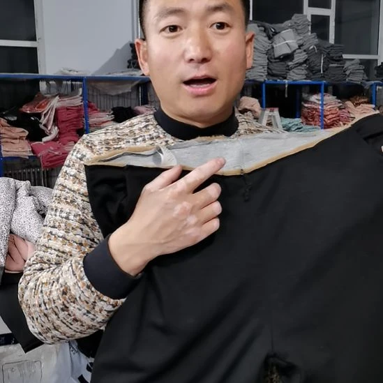 骆驼绒三醋酯纤维黑色驼绒裤薄款