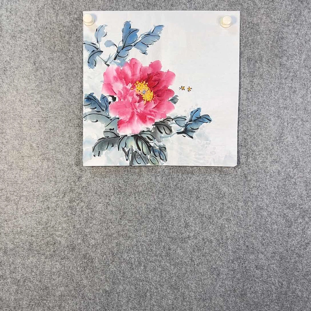 国画158 鸟和蝴蝶都在等待它