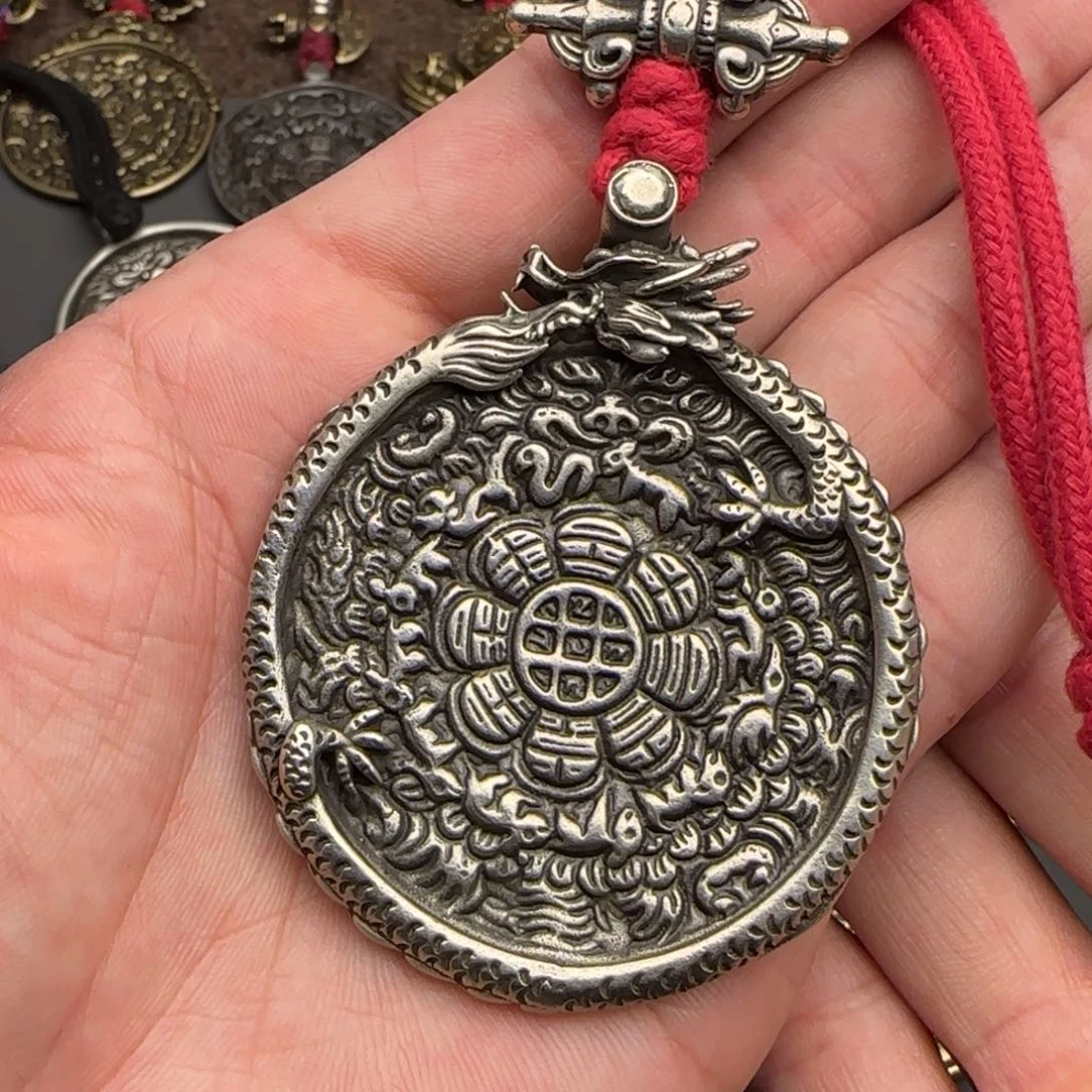 老铜九宫牌吊坠喜欢的来