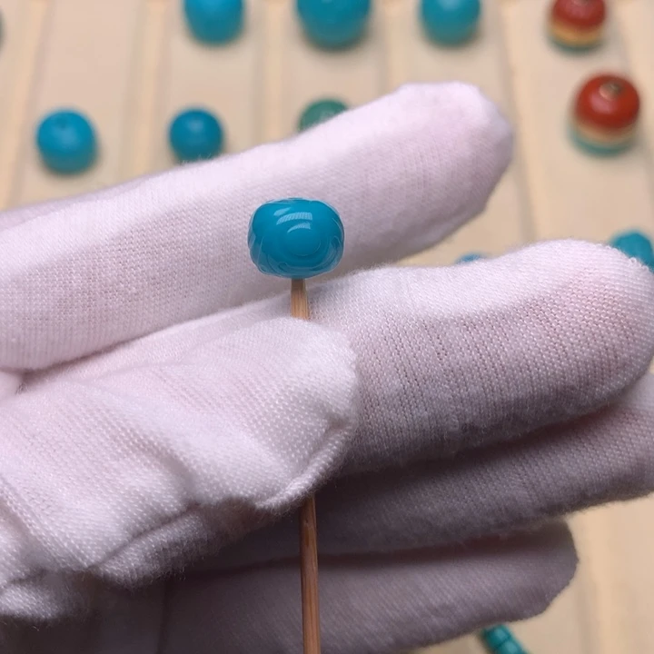 ꧁***5绿松石未镶嵌绿松石博古9.7