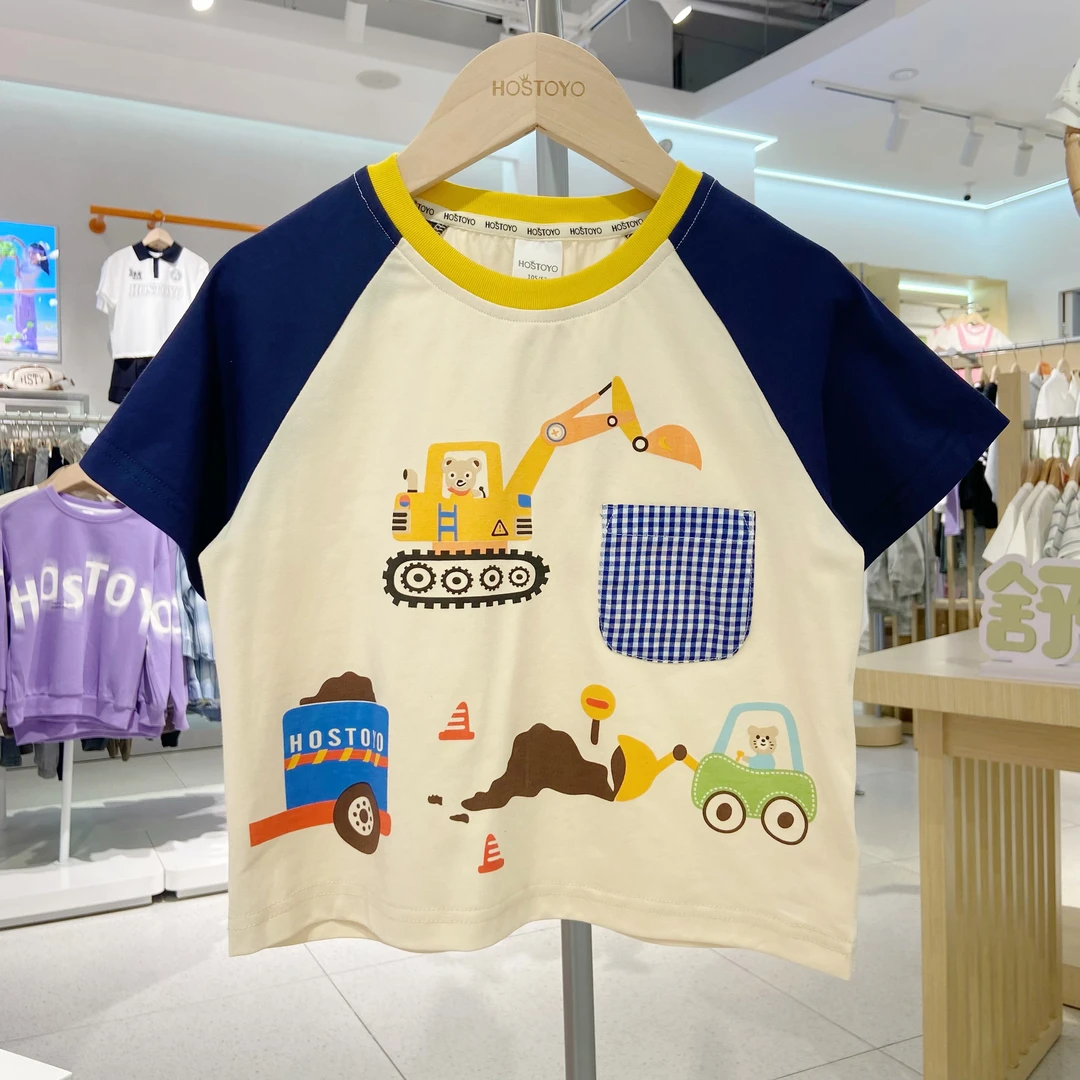 水印2025男童夏装中大童短袖卡通休闲柔软T恤夏款17230235112