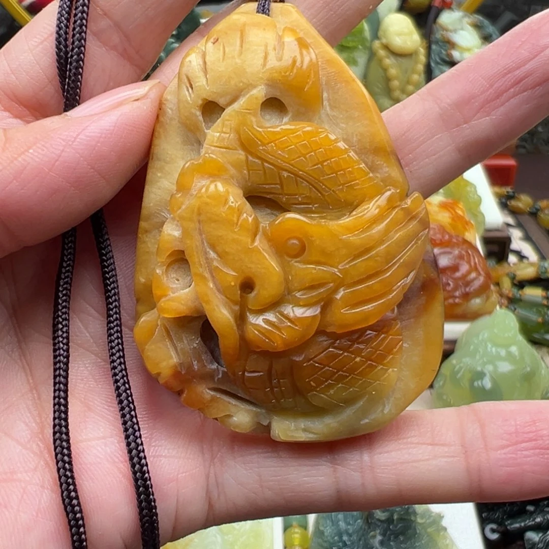 岫玉未镶嵌挂件挂件