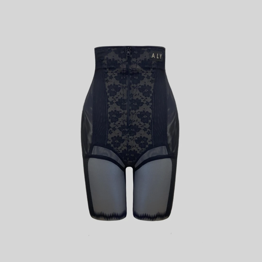 阿俪雅木ALY夏女王款花千醉高腰性感蕾丝时尚气质塑形收腹提臀裤