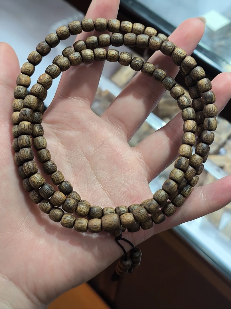 老李臻选沉香（LQ708） 海南莺歌绿奇楠 桶珠多圈