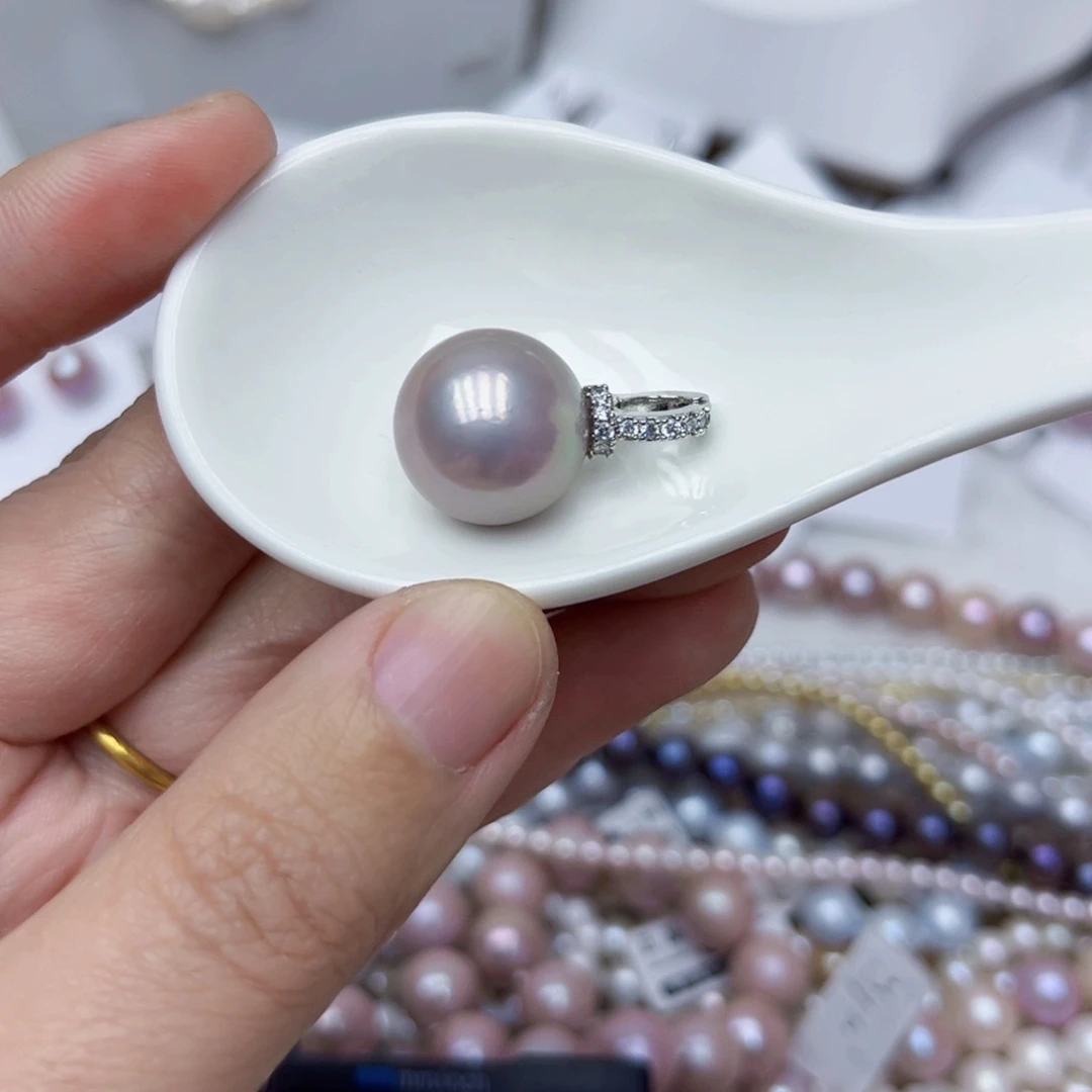 淡水珍珠颈饰银S925镶嵌