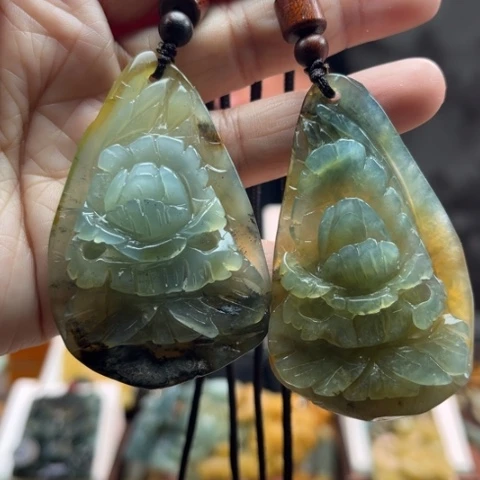 岫玉挂件未镶嵌挂件