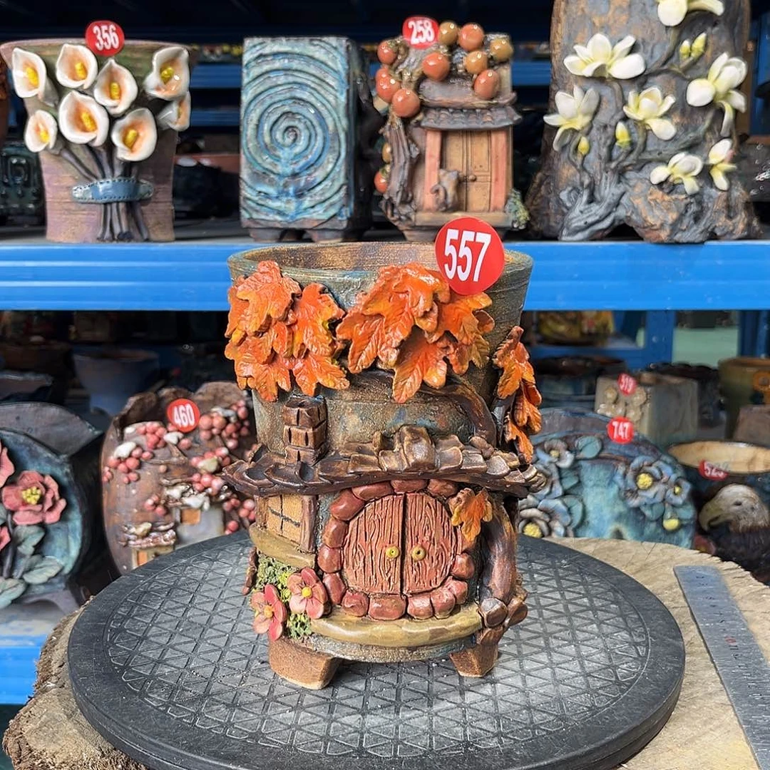 557 号陶然花器手工花盆